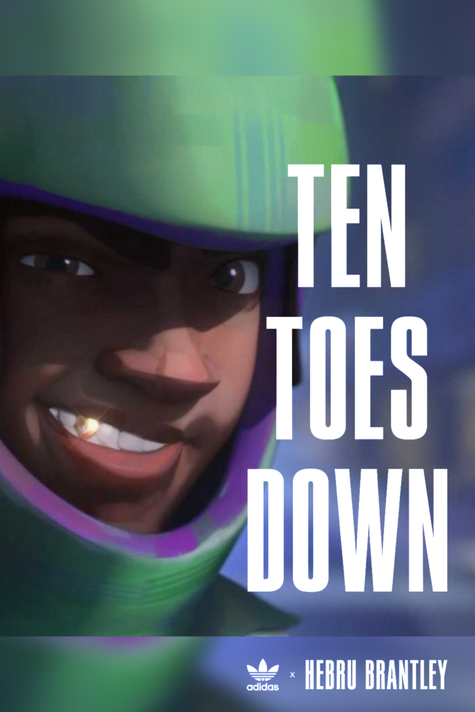 Ten Toes Down' animation, featured in Angel Alonso's cinematic sound credits for sound design and mixing.